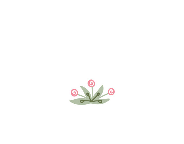 手绘卡通图标花朵素材