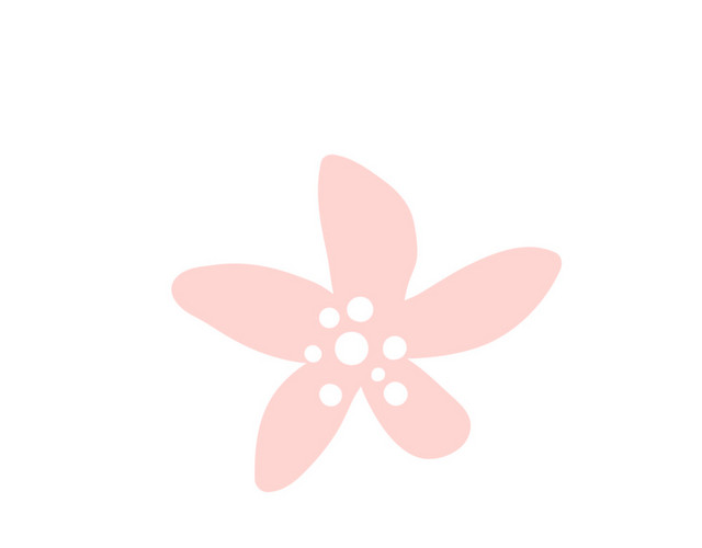 卡通小花素材