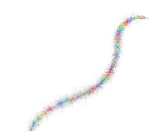 创意绳子水彩矢量元素