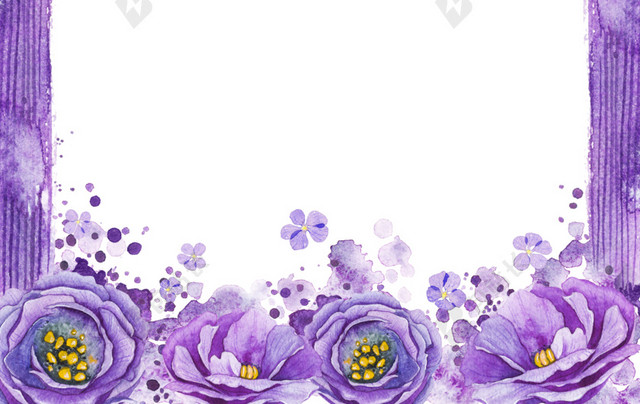 紫色花矢量素材