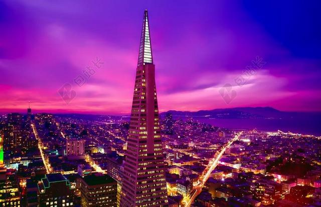 旧金山 加利福尼亚州 城市 市容 市中心 天际线 里程碑 历史
