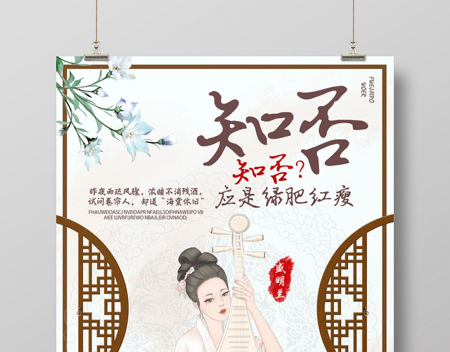 古风知否知否电视剧宣传海报