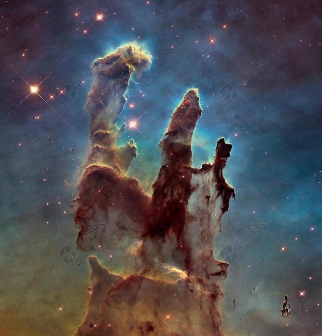 宇宙特写美丽的太空星云背景图片