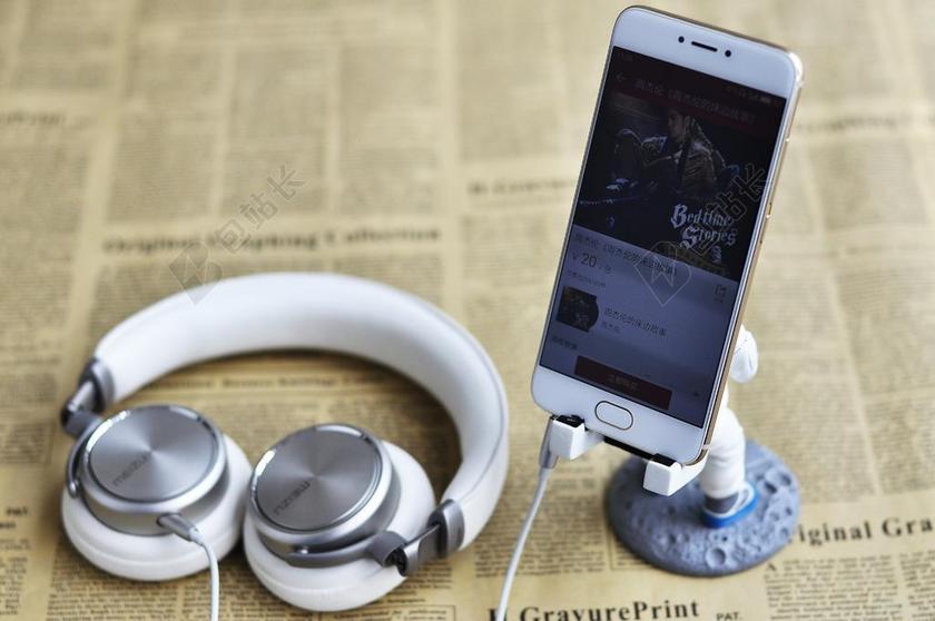 营销销售魅族智能手机耳机背景图片