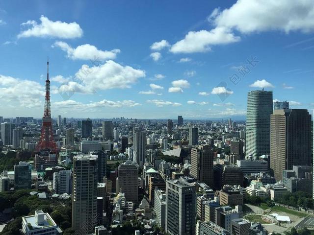 时尚东京日本都市背景图片