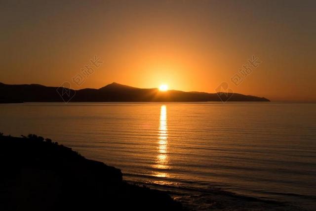日出 海 埃 海上日出 镜像 MORGENSTIMMUNG 太阳