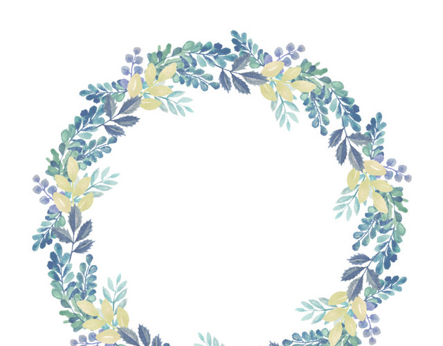 卡通花环矢量图