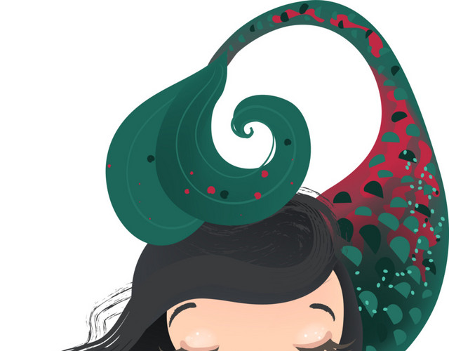 唯美卡通美人鱼素材