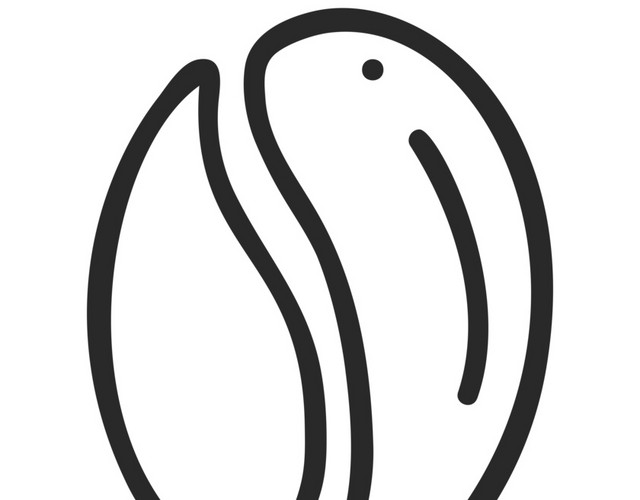 手绘咖啡豆矢量图