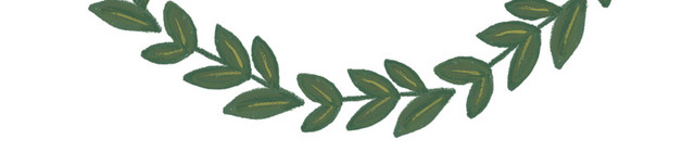 手绘花圈水彩矢量元素