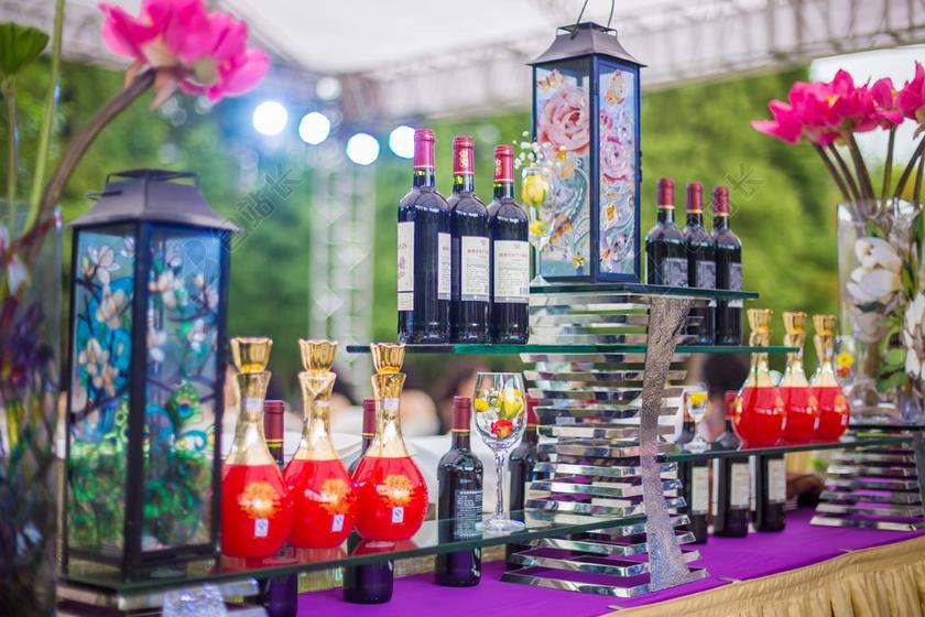 营销销售香水柜台背景图片