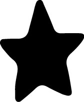 卡通简笔星星素材