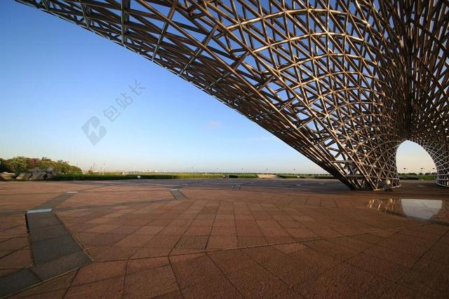 建筑 网格 金属 海边 观海公园 上海南汇