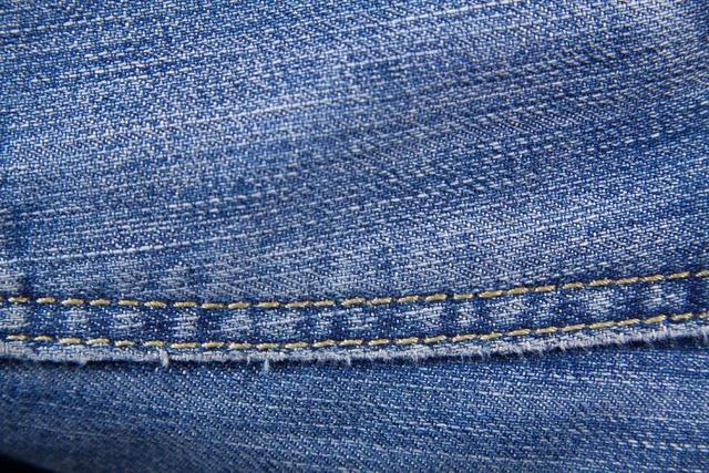 牛仔裤 织物 牛仔布 结构 蓝色 裤子 服装 纺织 纹理