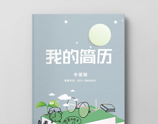 艺术灰简约设计小升初简历