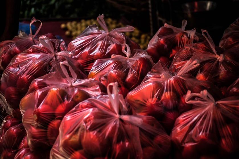 番茄 塑料袋 塑料 食品 袋 市场 颜色 红色 存储