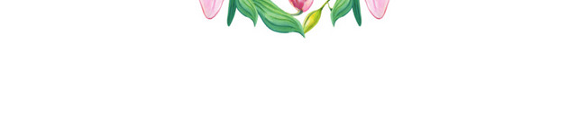 清新粉嫩心形百合花环设计素材