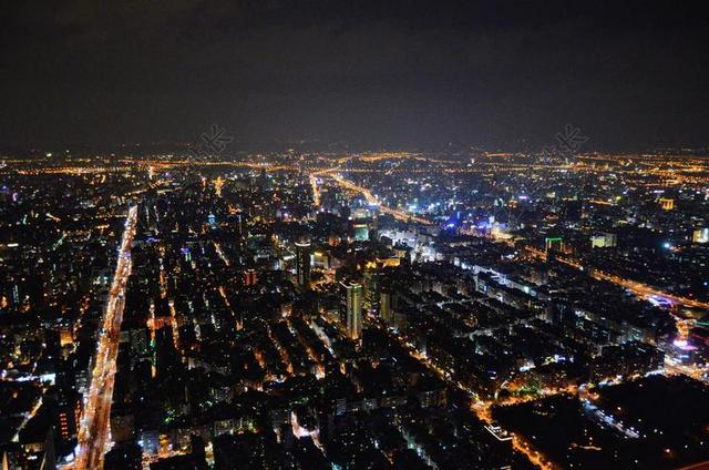 时尚台湾市中心景色背景图片