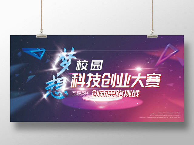 梦想校园科技创业大赛创业展板
