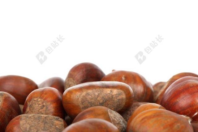 秋 背景 棕色 板栗 秋天 食品 新鲜 水果 健康 特写