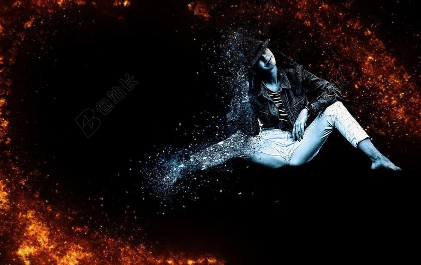 艺术时尚女子模特背景图片