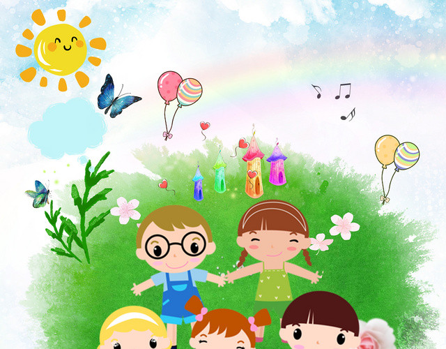 彩色鲜艳卡通儿童封面设计幼儿画册