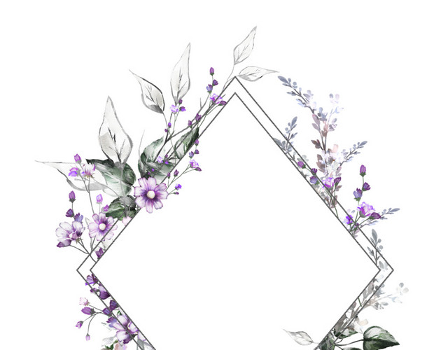 树枝花装饰矢量素材