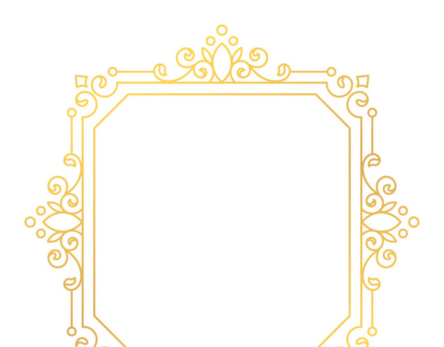 金色边框