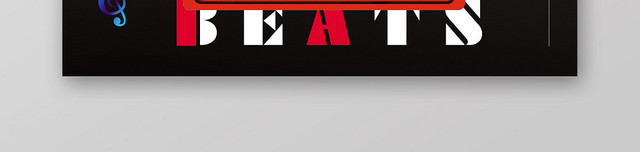 黑色简约耳机BANNER