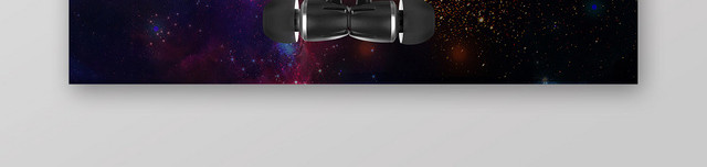 黑色简约高档耳机BANNER