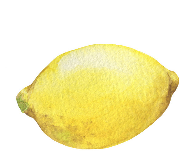 手绘柠檬素材