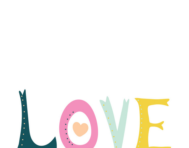 LOVE字母免抠素材