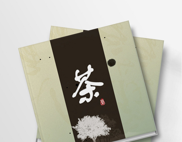 白色极简中式中国风画册整套