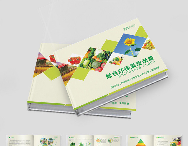 绿色环保果蔬配送公司宣传画册整套清新画册