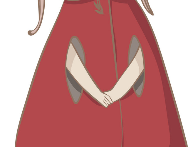 小女孩矢量素材