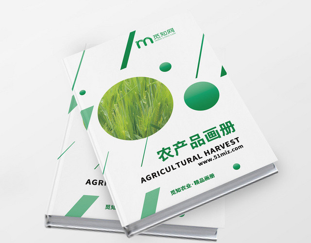 简约大气绿色系农业农产品瓜果蔬菜画册全套