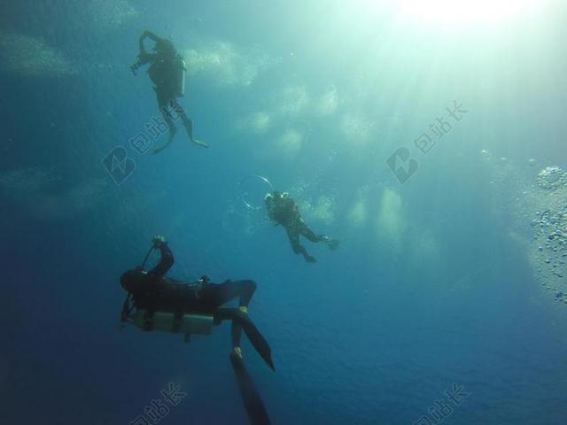 旅游自然深海潜水背景图片