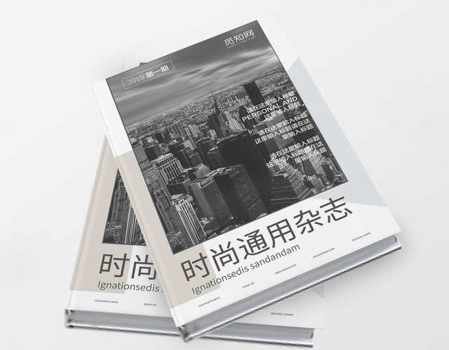 时尚公司高档灰色企业文化通用杂志画册宣传册模版