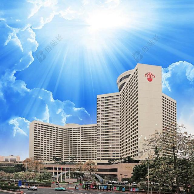 旅游简约广州大酒店背景图片