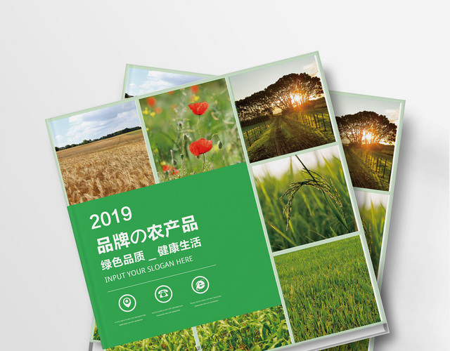 清爽绿色2019品牌农产品农业宣传画册