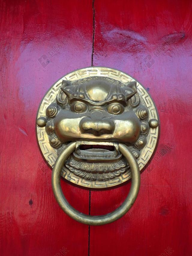 门 DOORKNOCKER 木 金属 房屋入口 句柄 老 装饰