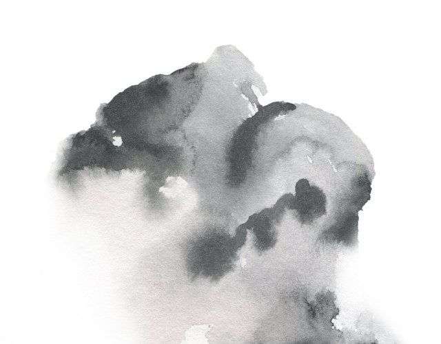 墨迹晕染元素素材