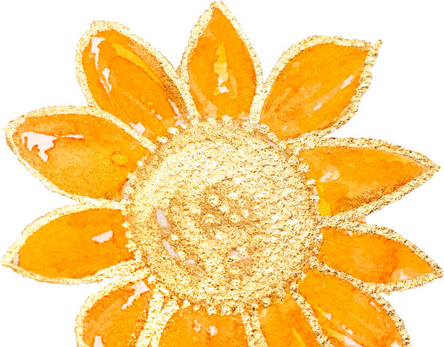 水彩绘画植物花朵元素素材