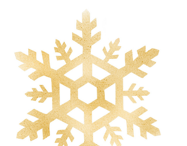彩色矢量雪花素材