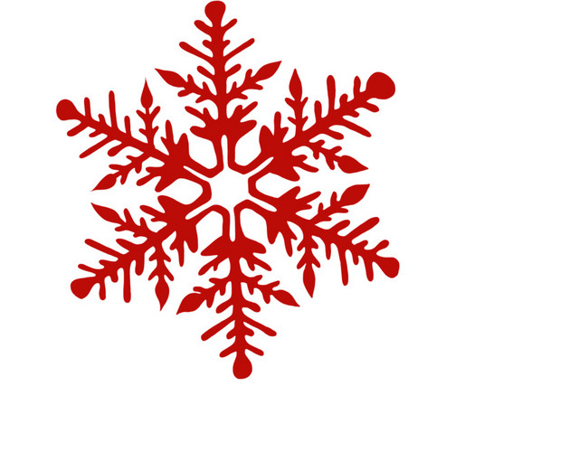 彩色矢量雪花素材