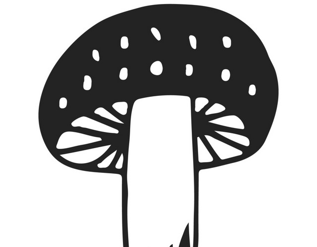 手绘蘑菇矢量图
