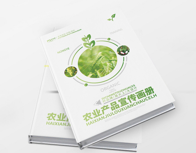 绿色渐变农业农产品宣传画册