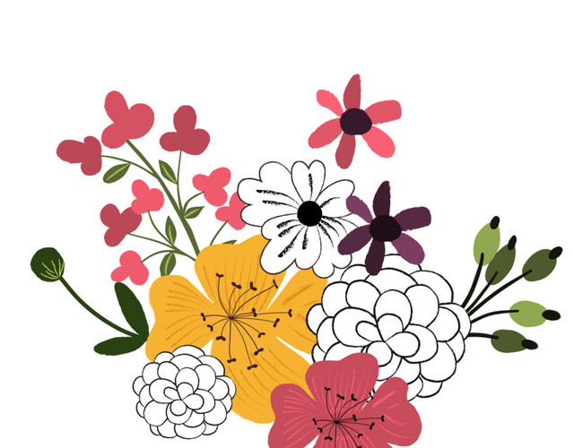 鲜花装饰素材