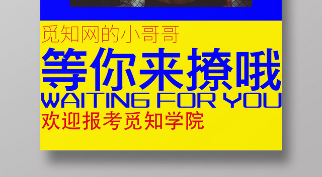 简约风高校招生宣传海报
