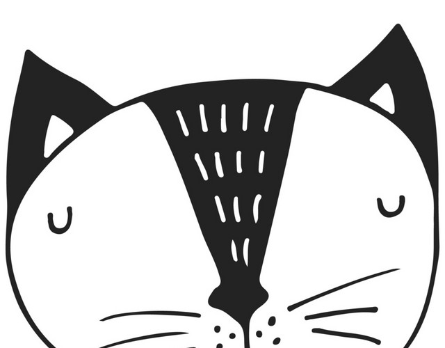 可爱小猫头像素材